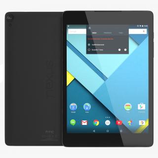 Google Nexus 9 Gray 3D model