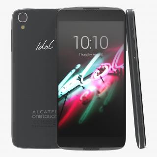 Alcatel OneTouch Idol 3 Black 3D model