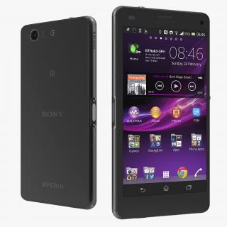 3D Sony Xperia Z3 Compact Black model