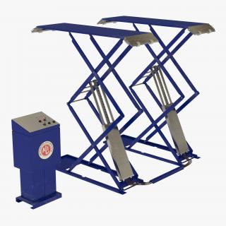 3D Automotive Scissor Lift model