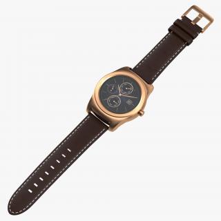 3D model LG Watch Urbane Gold