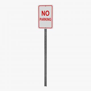 3D model No Parking Sign