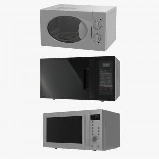 3D Microwave Ovens Generic 3D Models Collection 2