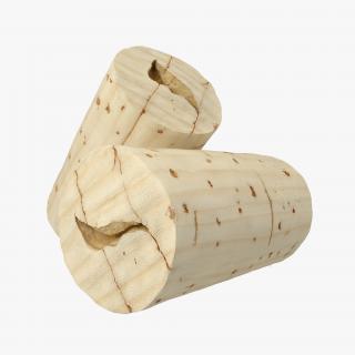 Used Wine Cork 3D model