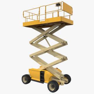 Engine Powered Scissor Lift Generic 2 3D