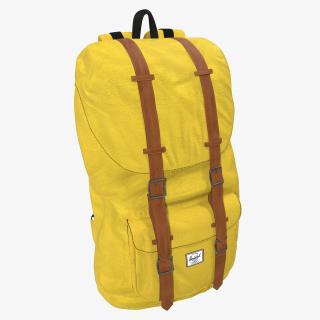 Backpack 8 Yellow 3D