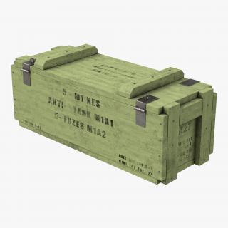 3D Ammo Crate 3 Green model