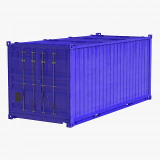 3D model Collapsible ISO Container Blue