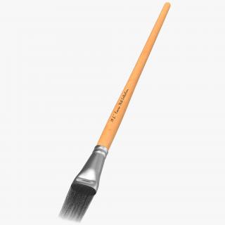 3D Paint Brush Flat 4 model