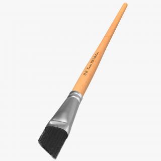 Paint Brush Angular Flat 3D model