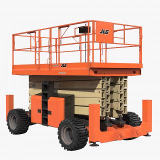 3D Engine Powered Scissor Lift JLG 5394RT model