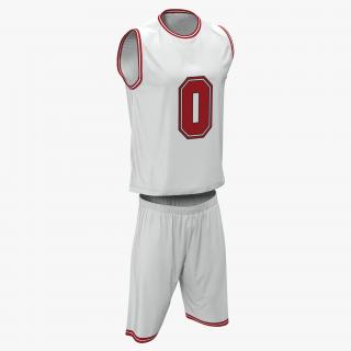 Basketball Uniform White 3D model