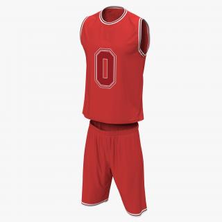 Basketball Uniform Red 3D