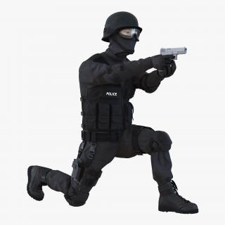 3D SWAT Man Asian Rigged