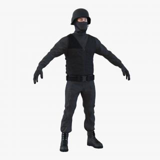 SWAT Man Mediterranean 3 3D model