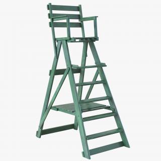 3D Classic Umpire Chair Green