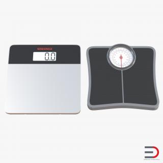 3D model Bathroom Scale Collection