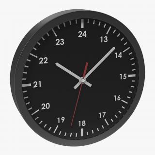 3D Office Clock Black model