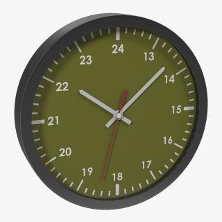 3D Office Clock Green model