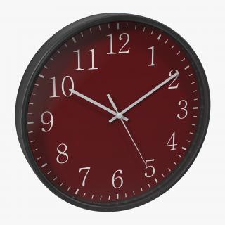 3D Office Clock 2 Red model