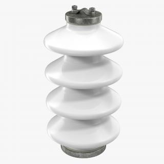 3D Ceramic Insulator White model