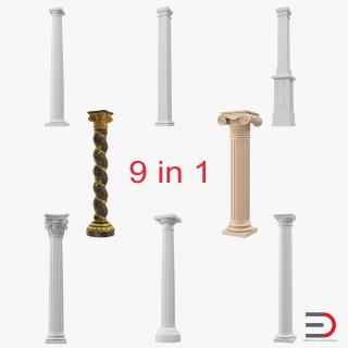 3D model Columns Collection 3