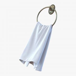 Hanging Bathroom Towel 2 3D model