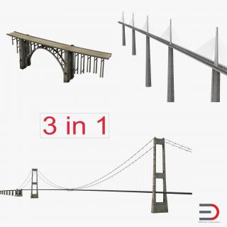 3D Bridges Collection model