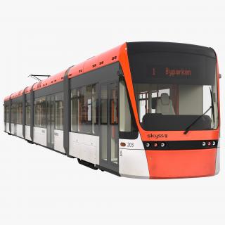 Light Rail Train Bybanen 3D model