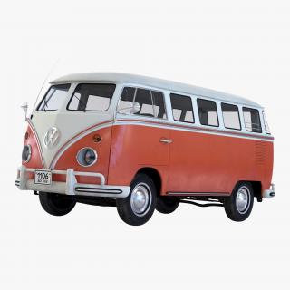 3D Volkswagen Type 2 Brown model