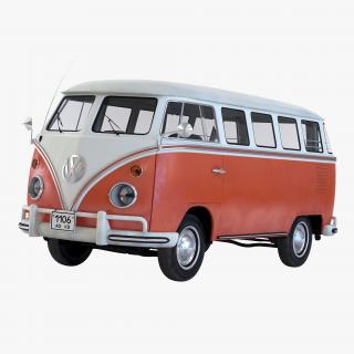 Volkswagen Type 2 Brown Simple Interior 3D model