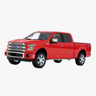 3D model Ford F-150 SuperCrew 2015