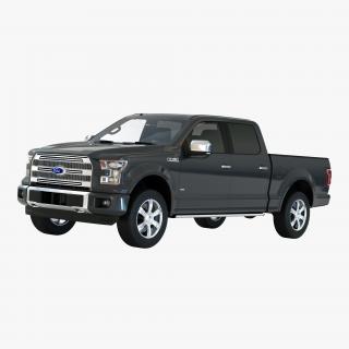 3D Ford F-150 SuperCrew 2015 Simple Interior