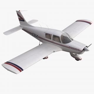 3D model Light Aircraft Piper PA-28 Cherokee