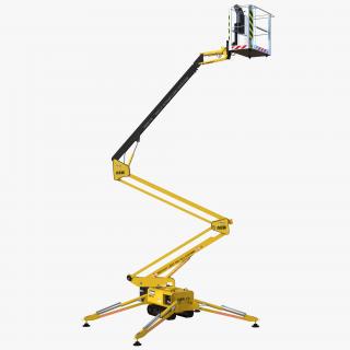 Telescopic Boom Lift Yellow 3 3D model