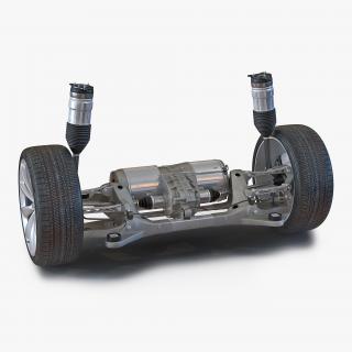 3D Tesla Model S Back Axle model