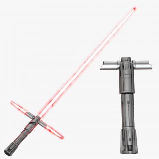 3D Kylo Ren Lightsaber 3D Models Set model