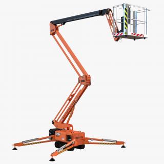 Telescopic Boom Lift Orange 3D