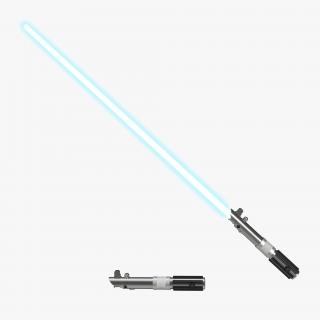 3D Star Wars Anakin Skywalker Lightsaber Used 3D Models Set