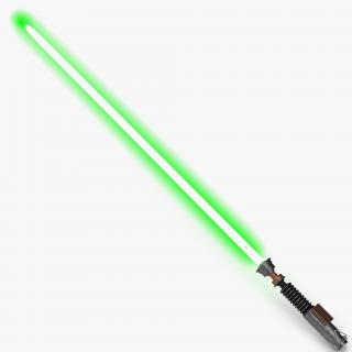 Star Wars Luke Skywalker Lightsaber 2 Used 3D