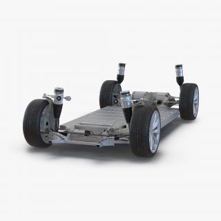 3D Tesla Model S Chassis 2 model