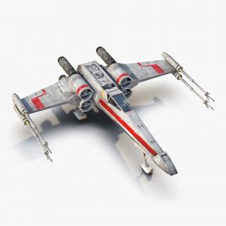 Star Wars X-Wing Starfighter Red 2 3D model