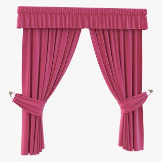 Curtain 4 Pink 3D model