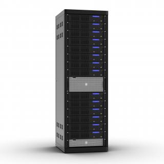 3D Generic Servers in Rack model