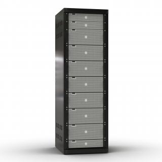 3D model Generic Servers in Rack 2