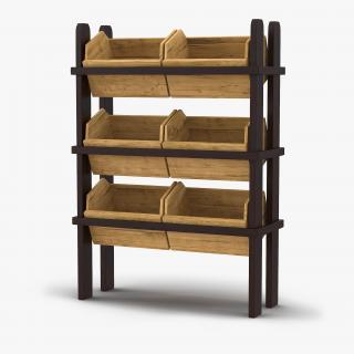 Bakery Display Shelves 3 3D model