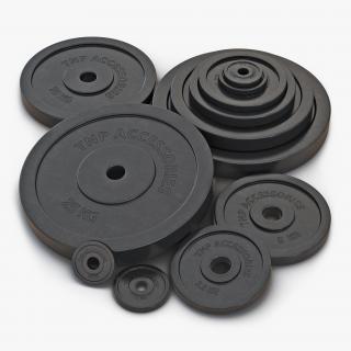 3D model Barbell Plates Collection