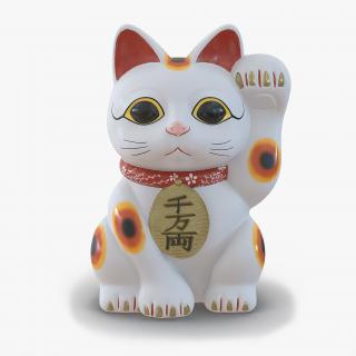 3D Maneki Neko 2 model