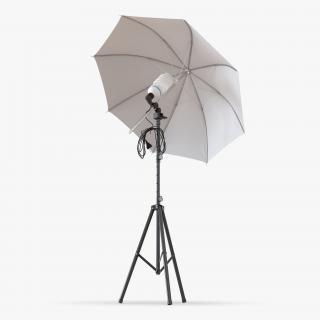 3D model Photo Studio Lighting Umbrella