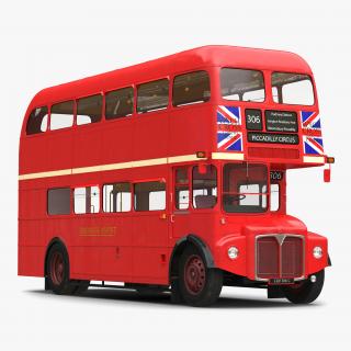 3D London Bus Routemaster Simple Interior model